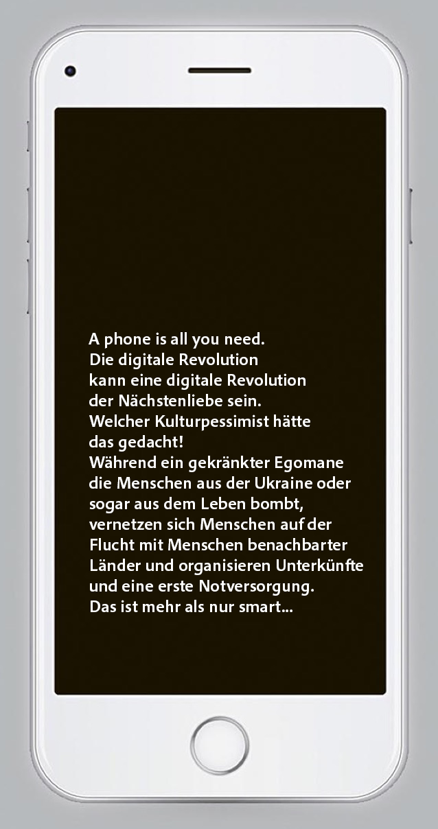 iPhone mit Text Grandios Magazin