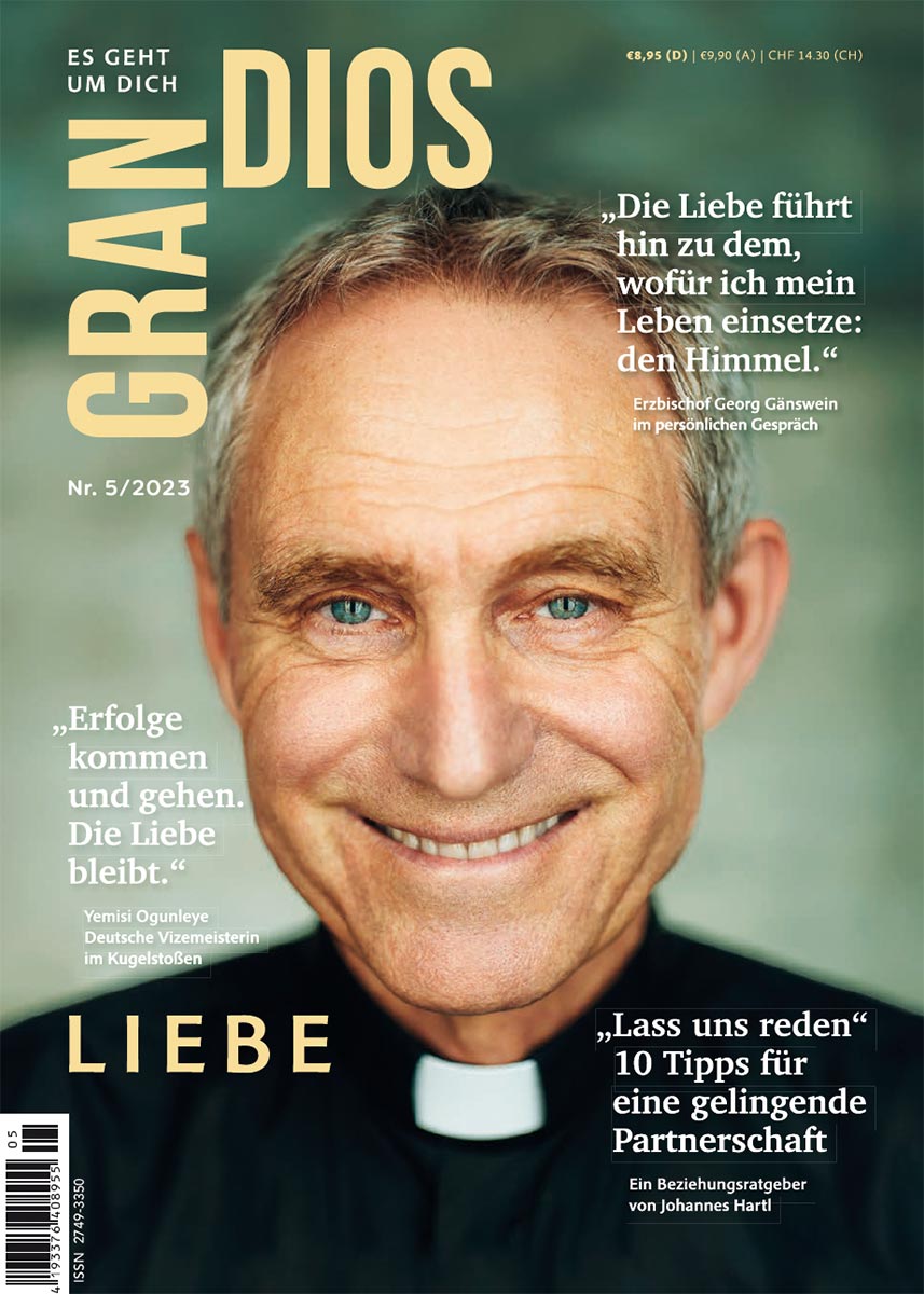 Cover der Ausgabe 5 Thema Liebe von Grandios Magazin
